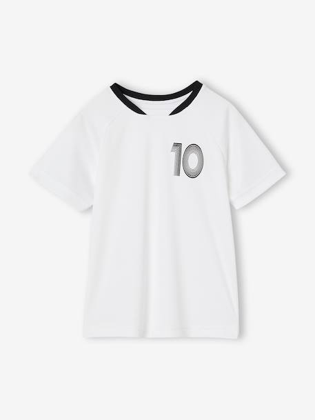 Tee-shirt foot manches courtes garçon blanc 2 - vertbaudet enfant 