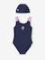 Ensemble de bain maillot 1 pièce + bonnet fille indigo 1 - vertbaudet enfant 