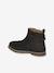Boots enfant fille cuir zippées noeud fantaisie BLEU FONCE UNI+noir imprimé 9 - vertbaudet enfant 