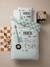 Parure housse de couette + taie d'oreiller enfant ROCK MUSIC, avec coton recyclé vert sauge 3 - vertbaudet enfant 