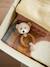 Hochet peluche faon ella, anneau dentition bois Faon+Ourson+Singe 10 - vertbaudet enfant 