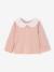 Lot 2 tee-shirts bébé col en broderie anglaise rose poudré 2 - vertbaudet enfant 