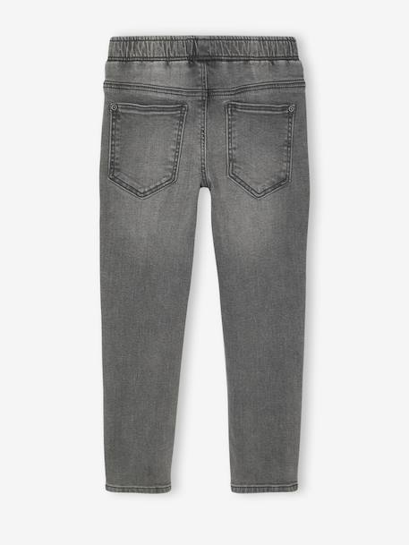Lot 2 jeans garçon slim denim gris+double stone+stone 2 - vertbaudet enfant 
