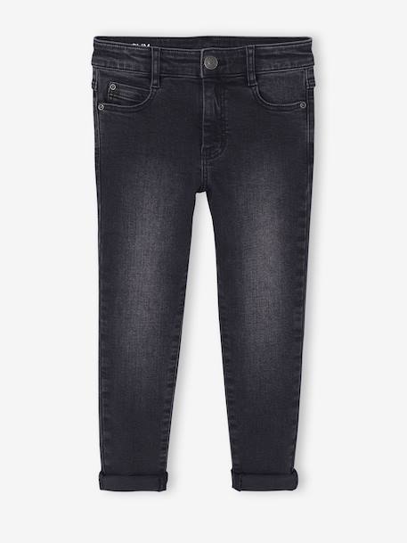 Jean garçon slim morphologique MEDIUM denim black+DENIM BRUT+denim gris+DENIM GRIS FONCE+double stone+STONE 2 - vertbaudet enfant 