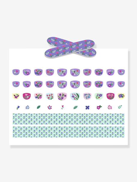 60 nails stickers - bleu+rose 4 - vertbaudet enfant 