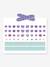 60 nails stickers - bleu+rose 4 - vertbaudet enfant 