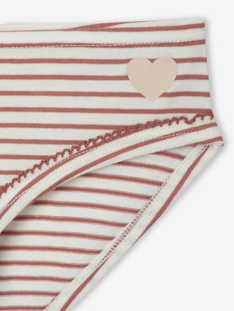 Lot de 7 culottes Coeurs Fille rose 11 - vertbaudet enfant 