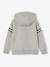 Sweat à capuche print devant garçon gris chiné 4 - vertbaudet enfant 