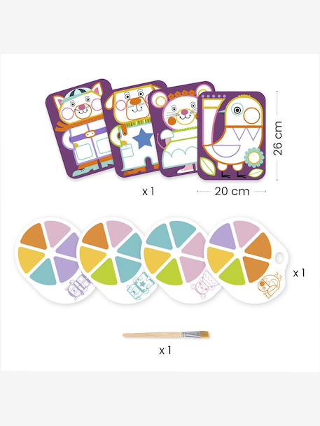 Peinture à la palette bleu+violet 8 - vertbaudet enfant 