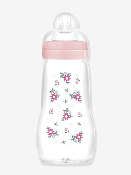 Biberon verre 260 ml Feel Good débit 2 beige+bleu+rose 15 - vertbaudet enfant 