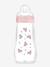 Biberon verre 260 ml Feel Good débit 2 beige+bleu+rose 15 - vertbaudet enfant 