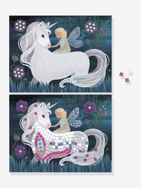 Kit Mosaïque-monde enchanté violet 2 - vertbaudet enfant 