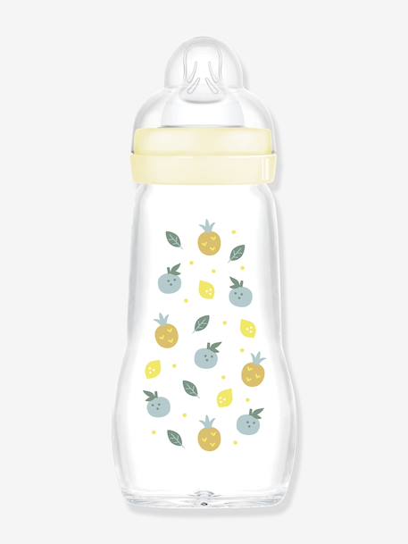 Biberon verre 260 ml Feel Good débit 2 beige+bleu+rose 3 - vertbaudet enfant 