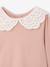 Lot 2 tee-shirts bébé col en broderie anglaise rose poudré 4 - vertbaudet enfant 