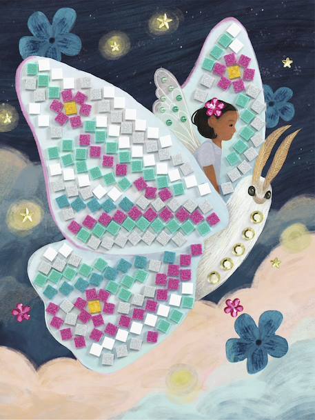 Kit Mosaïque-monde enchanté violet 3 - vertbaudet enfant 