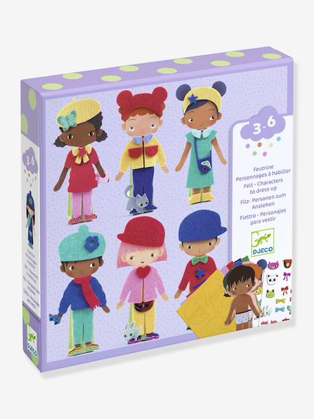 Personnages à habiller en feutrine violet 1 - vertbaudet enfant 