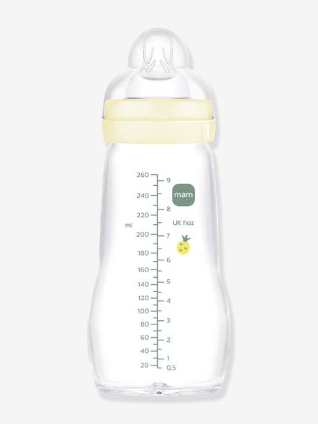Biberon verre 260 ml Feel Good débit 2 beige+bleu+rose 4 - vertbaudet enfant 