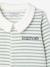 Pyjama bébé garçon en velours rayé personnalisable écru 4 - vertbaudet enfant 