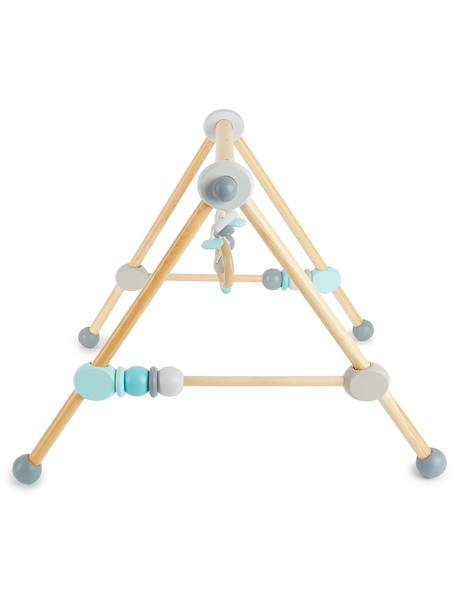 Arche d’éveil bois - arche d'activités Bleu/gris+Orange/bleu+Orange/vert/bleu+Rouge 6 - vertbaudet enfant 