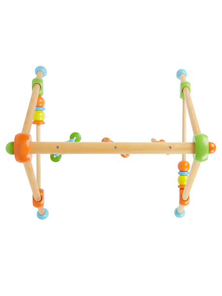 Arche d’éveil bois - arche d'activités Bleu/gris+Orange/bleu+Orange/vert/bleu+Rouge 18 - vertbaudet enfant 