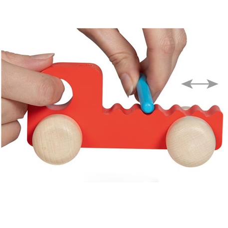 Lot de 4 véhicules à saisir musicaux Multi-coloured 2 - vertbaudet enfant 