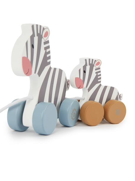 Jouet à tirer en bois éléphants Dinos+Éléphants+Zèbres 17 - vertbaudet enfant 