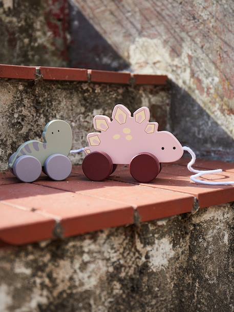 Jouet à tirer en bois éléphants Dinos+Éléphants+Zèbres 3 - vertbaudet enfant 