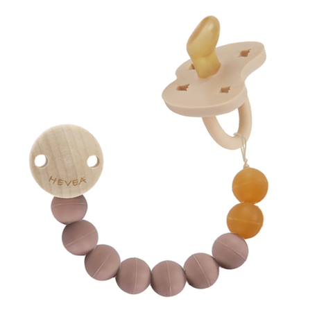 Attache tétine en caoutchouc 100% naturel sandy Multi-coloured 4 - vertbaudet enfant 