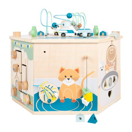 Cube de motricité xxl animaux domestiques Beige 2 - vertbaudet enfant 