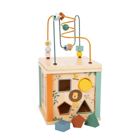 Cube de motricité safari Beige 1 - vertbaudet enfant 