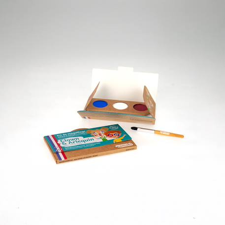 Kit de maquillage 3 couleurs clown et arlequin Multicolor 3 - vertbaudet enfant 