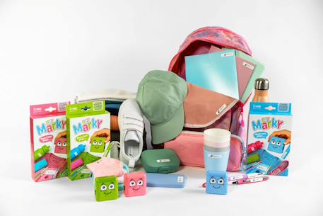 Tampon marquage vêtements personnalisable Bleu+Rose+Vert 12 - vertbaudet enfant 