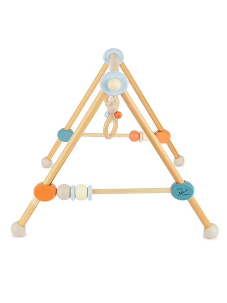 Arche d’éveil bois - arche d'activités Bleu/gris+Orange/bleu+Orange/vert/bleu+Rouge 12 - vertbaudet enfant 
