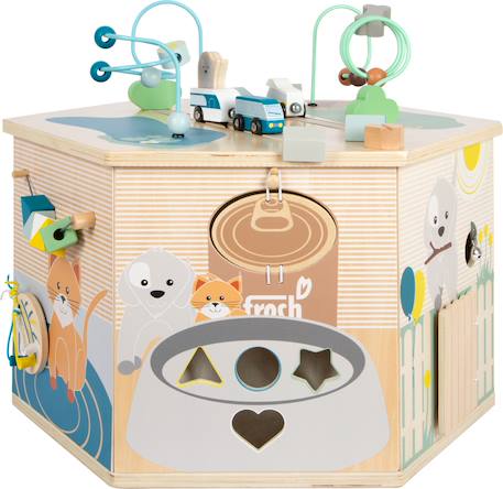 Cube de motricité xxl animaux domestiques Beige 3 - vertbaudet enfant 