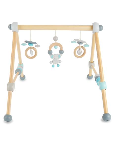Arche d’éveil bois - arche d'activités Bleu/gris+Orange/bleu+Orange/vert/bleu+Rouge 5 - vertbaudet enfant 