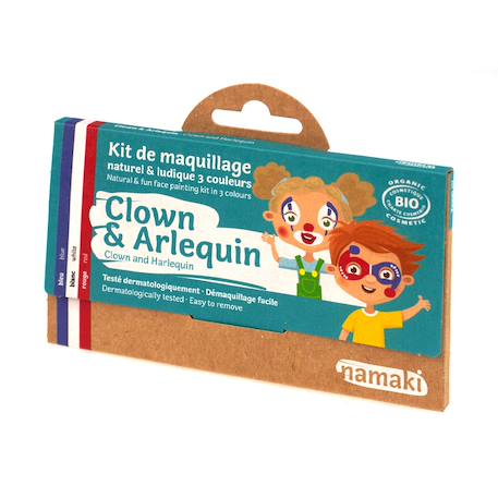 Kit de maquillage 3 couleurs clown et arlequin Multicolor 1 - vertbaudet enfant 