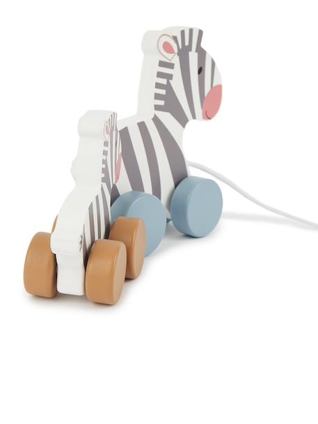 Jouet à tirer en bois éléphants Dinos+Éléphants+Zèbres 18 - vertbaudet enfant 