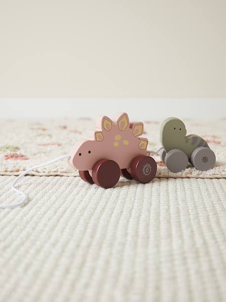 Jouet à tirer en bois éléphants Dinos+Éléphants+Zèbres 2 - vertbaudet enfant 