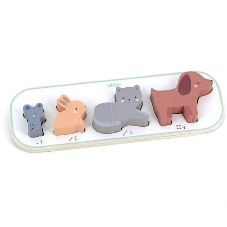 Encastrement j’apprends à compter les animaux Blanc 6 - vertbaudet enfant 