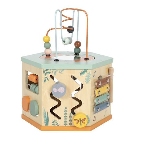 Cube de motricité 7 faces safari Beige 3 - vertbaudet enfant 