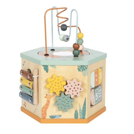 Cube de motricité 7 faces safari Beige 5 - vertbaudet enfant 
