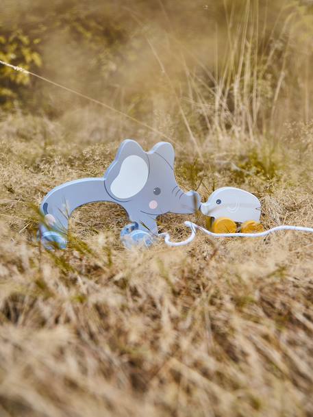 Jouet à tirer en bois éléphants Dinos+Éléphants+Zèbres 9 - vertbaudet enfant 