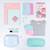 Tampon marquage vêtements personnalisable Bleu+Rose+Vert 14 - vertbaudet enfant 