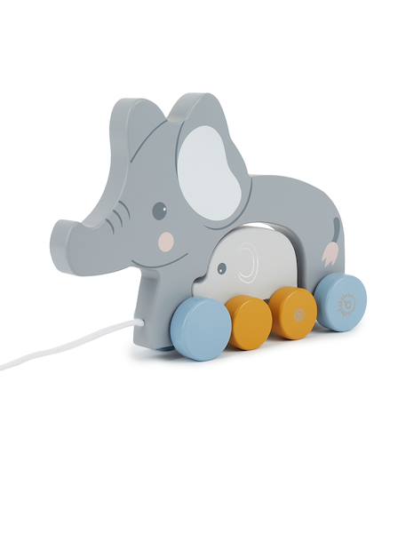 Jouet à tirer en bois éléphants Dinos+Éléphants+Zèbres 11 - vertbaudet enfant 