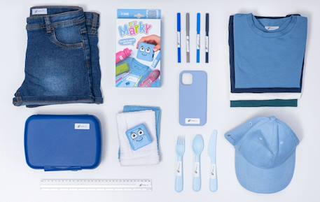 Tampon marquage vêtements personnalisable Bleu+Rose+Vert 2 - vertbaudet enfant 