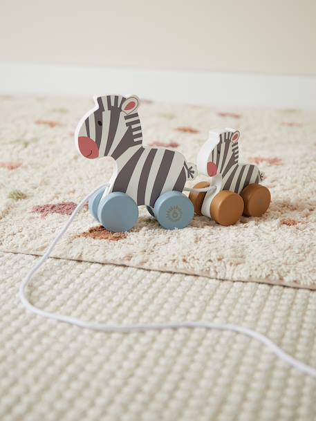 Jouet à tirer en bois éléphants Dinos+Éléphants+Zèbres 14 - vertbaudet enfant 