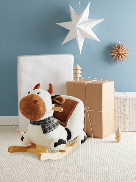 Cheval à bascule - peluche vache à bascule Vache 3 - vertbaudet enfant 