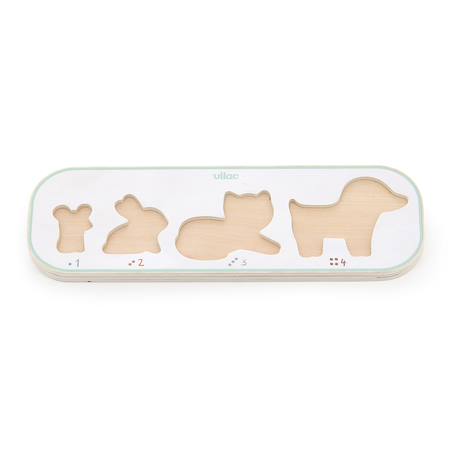 Encastrement j’apprends à compter les animaux Blanc 3 - vertbaudet enfant 
