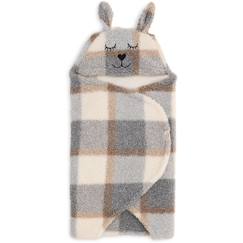 Linge de maison et décoration-Linge de lit bébé-Couverture nomade bunny nougat (100 x 105 cm)