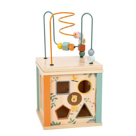 Cube de motricité safari Beige 4 - vertbaudet enfant 
